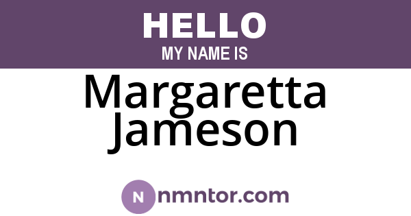 Margaretta Jameson