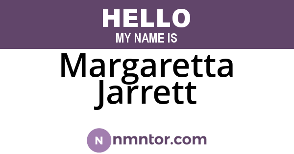 Margaretta Jarrett