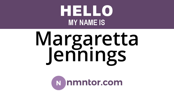 Margaretta Jennings
