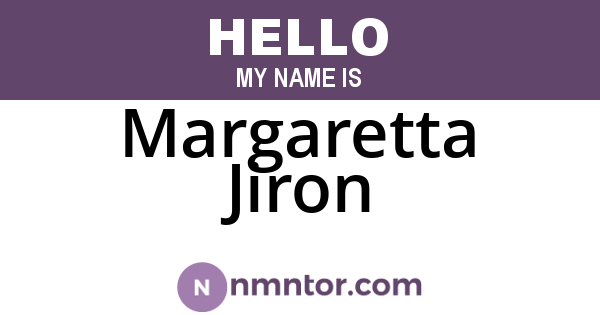 Margaretta Jiron