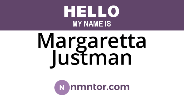 Margaretta Justman