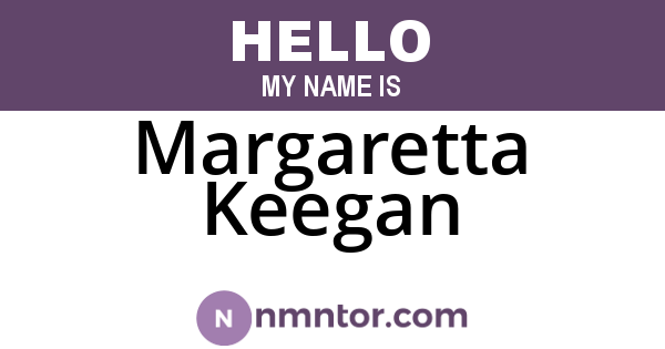 Margaretta Keegan