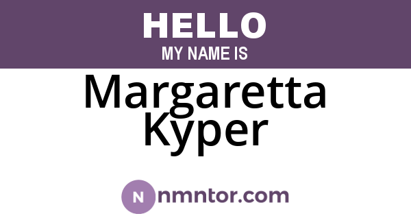 Margaretta Kyper