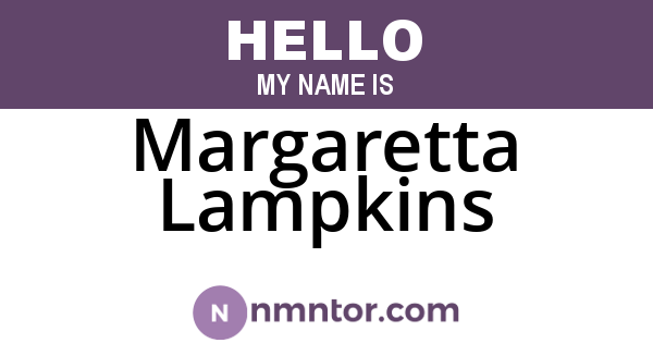 Margaretta Lampkins