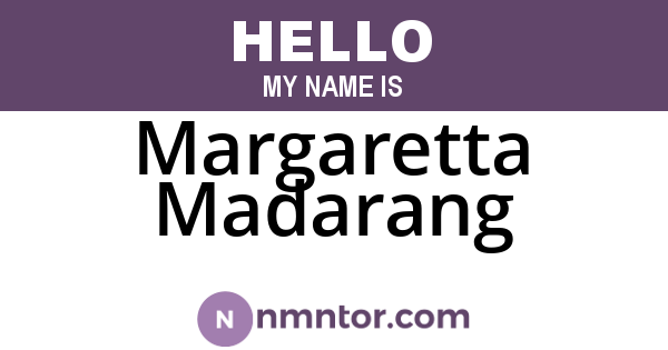 Margaretta Madarang