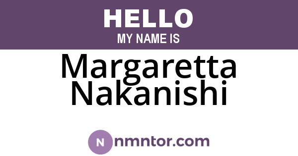 Margaretta Nakanishi