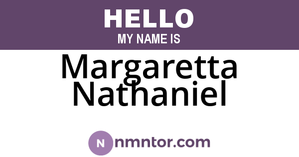Margaretta Nathaniel