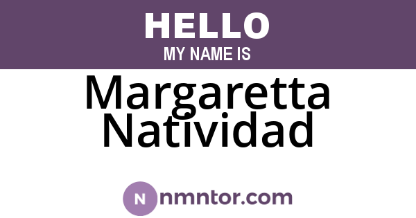 Margaretta Natividad