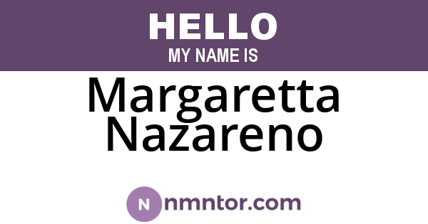Margaretta Nazareno