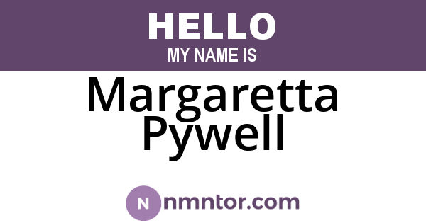 Margaretta Pywell