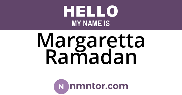 Margaretta Ramadan