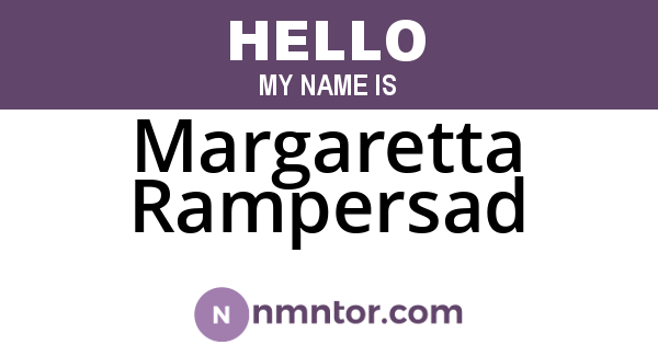 Margaretta Rampersad