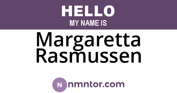 Margaretta Rasmussen