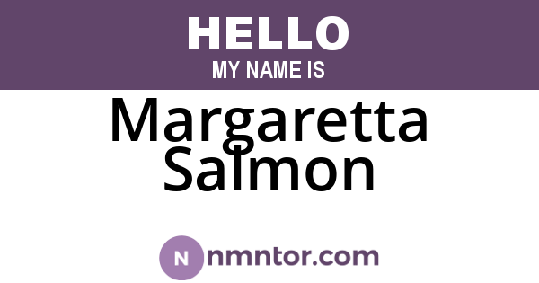 Margaretta Salmon