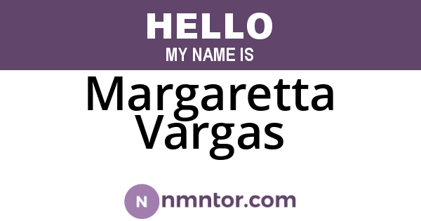 Margaretta Vargas