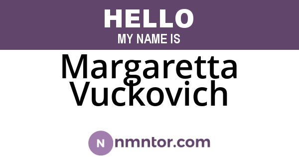 Margaretta Vuckovich
