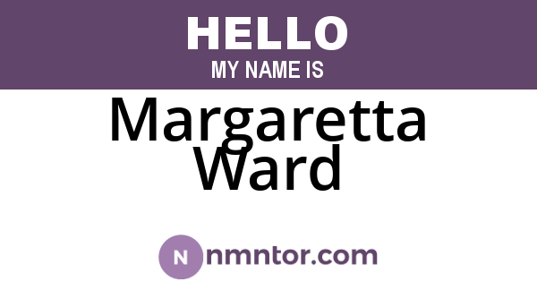 Margaretta Ward
