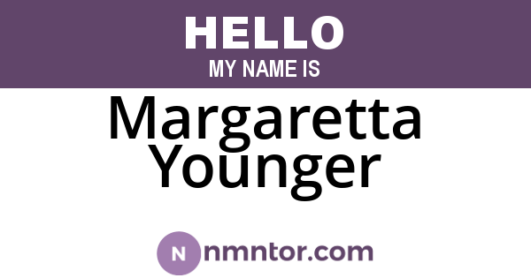 Margaretta Younger