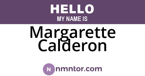 Margarette Calderon