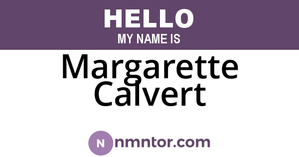 Margarette Calvert
