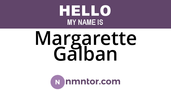 Margarette Galban