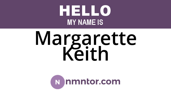Margarette Keith