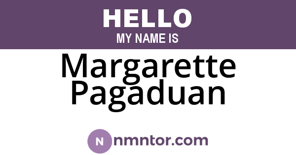 Margarette Pagaduan