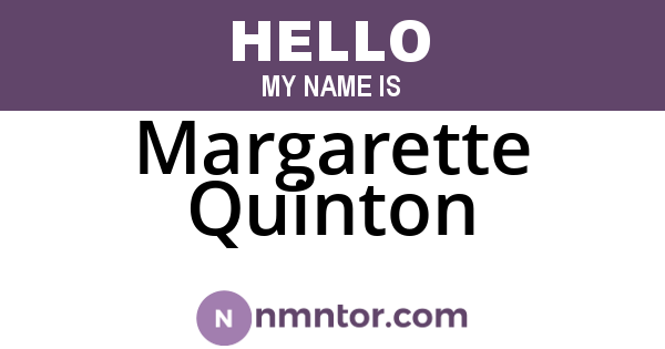 Margarette Quinton
