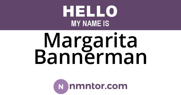 Margarita Bannerman