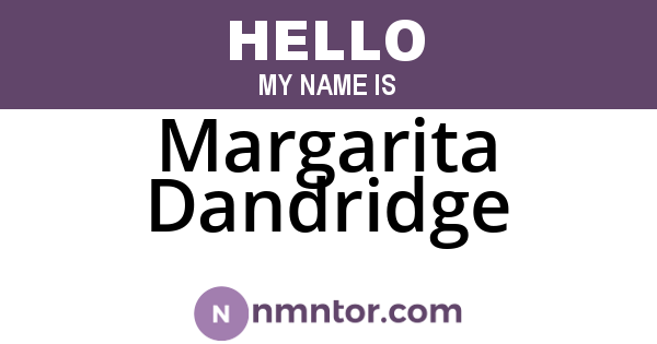 Margarita Dandridge
