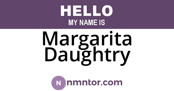 Margarita Daughtry