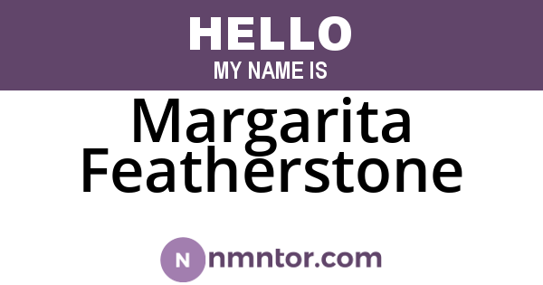 Margarita Featherstone