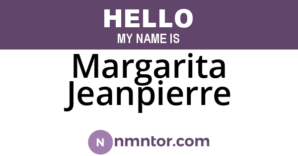 Margarita Jeanpierre