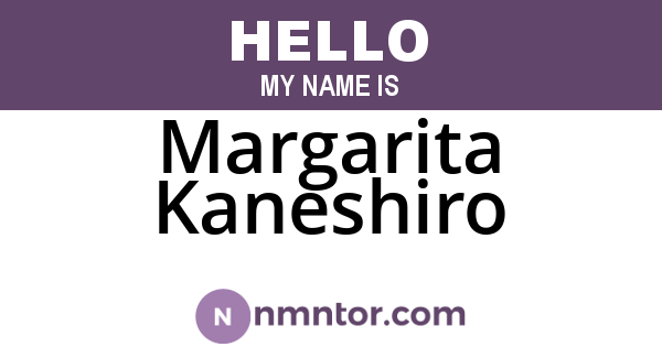 Margarita Kaneshiro