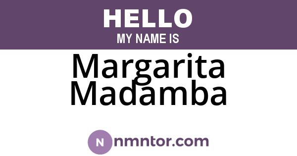 Margarita Madamba
