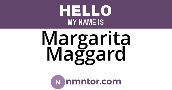 Margarita Maggard