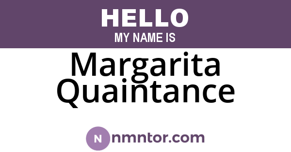 Margarita Quaintance
