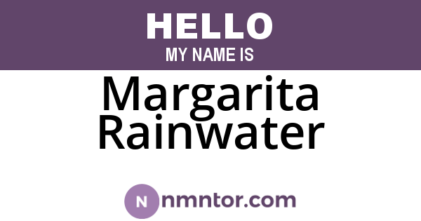 Margarita Rainwater