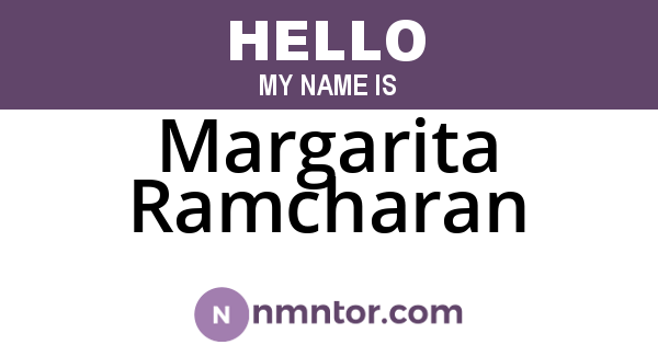 Margarita Ramcharan