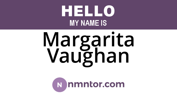Margarita Vaughan
