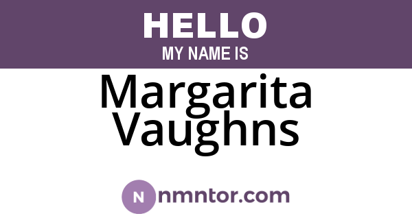 Margarita Vaughns