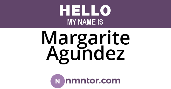 Margarite Agundez