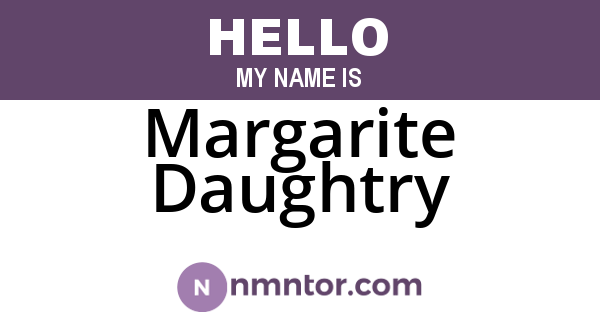 Margarite Daughtry