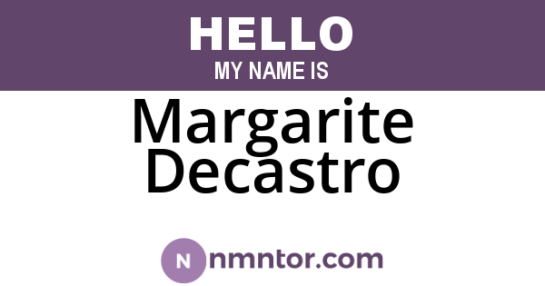 Margarite Decastro