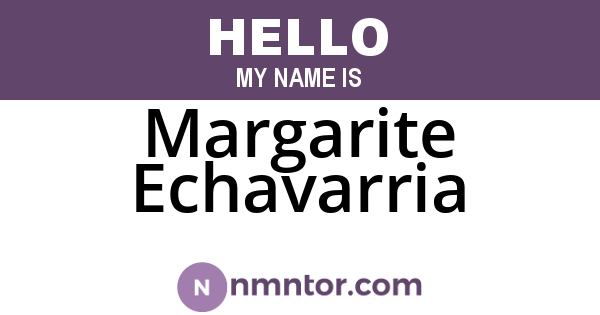 Margarite Echavarria