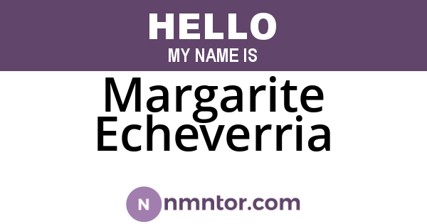 Margarite Echeverria