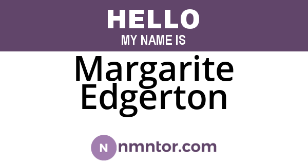 Margarite Edgerton