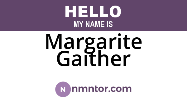 Margarite Gaither