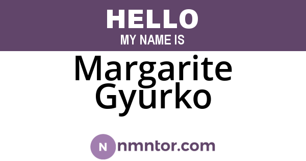 Margarite Gyurko