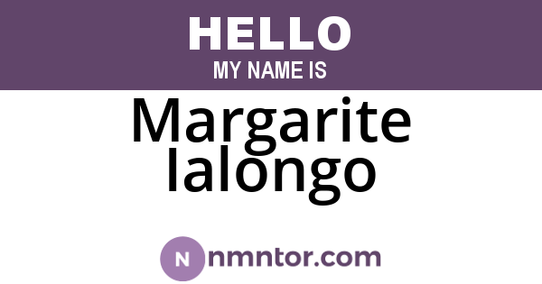 Margarite Ialongo